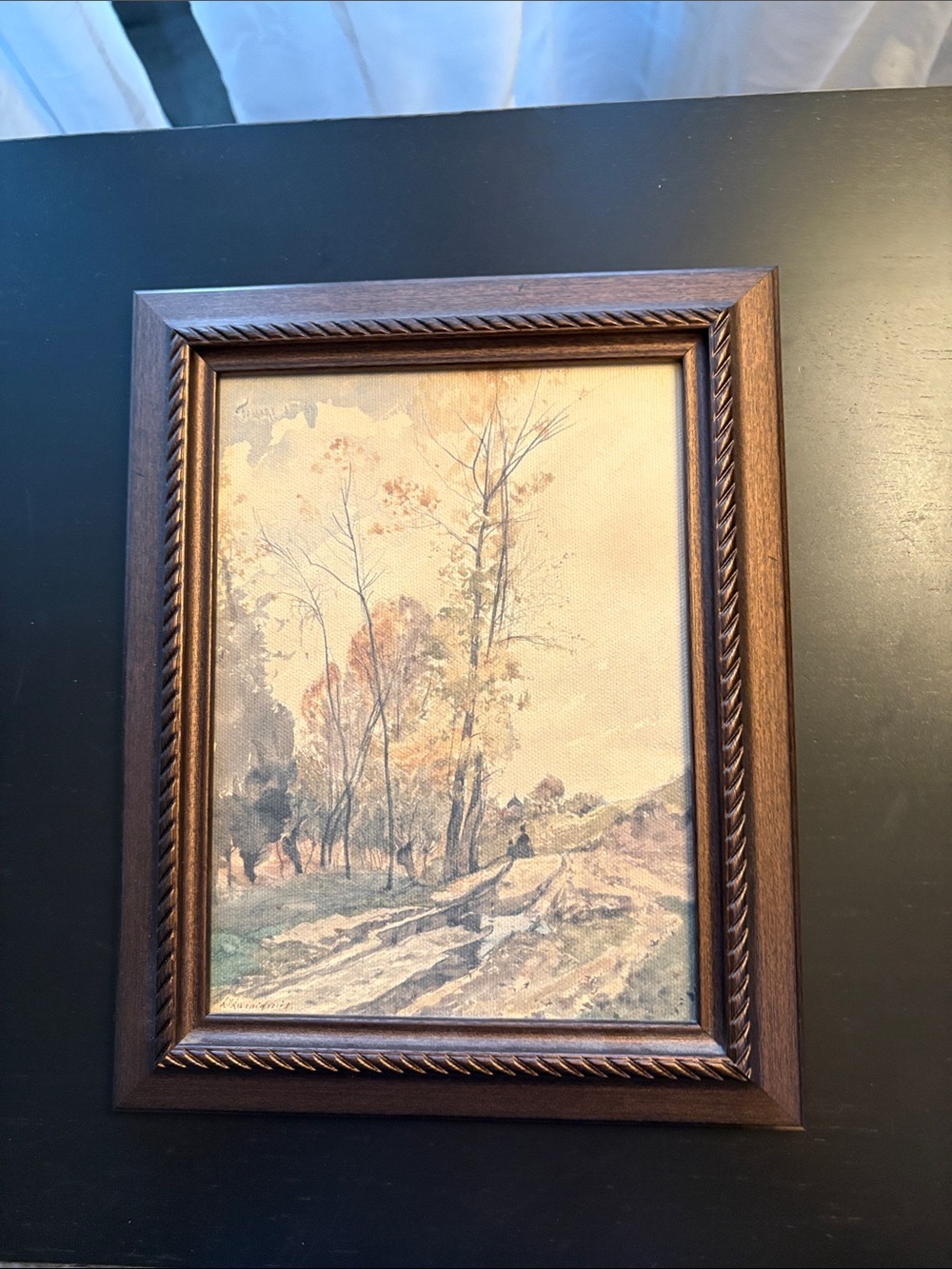 Framed Autumn Landscape Wall Art - Brown Frame Hearth & Home Fall 2024